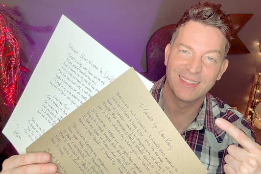 ✍🏻 Handwritten Lyric Sheet – Custom Song of Your Choice (Signed)