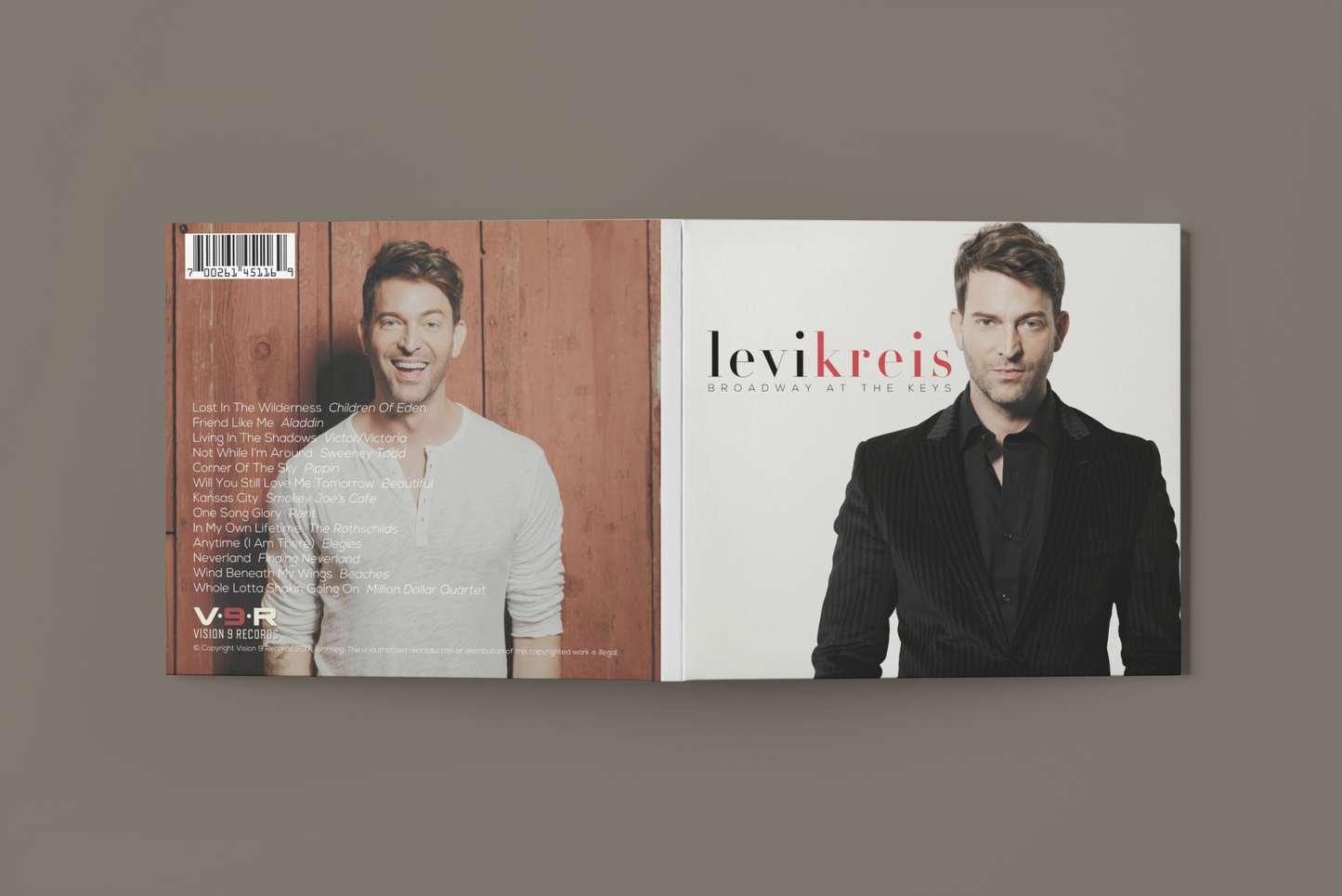 Broadway At The Keys – Intimate Piano/Vocal Covers by Levi Kreis (CD)