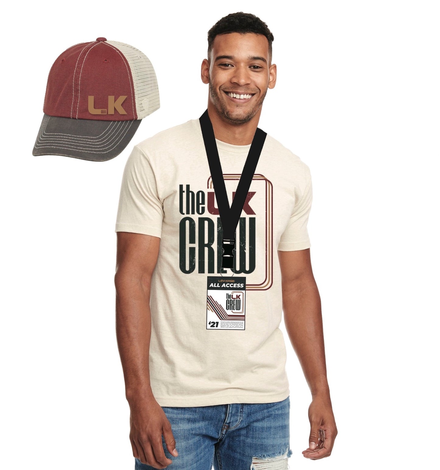 🎭 LK Crew Limited Edition Concert T-Shirt (Cement or Cardinal)