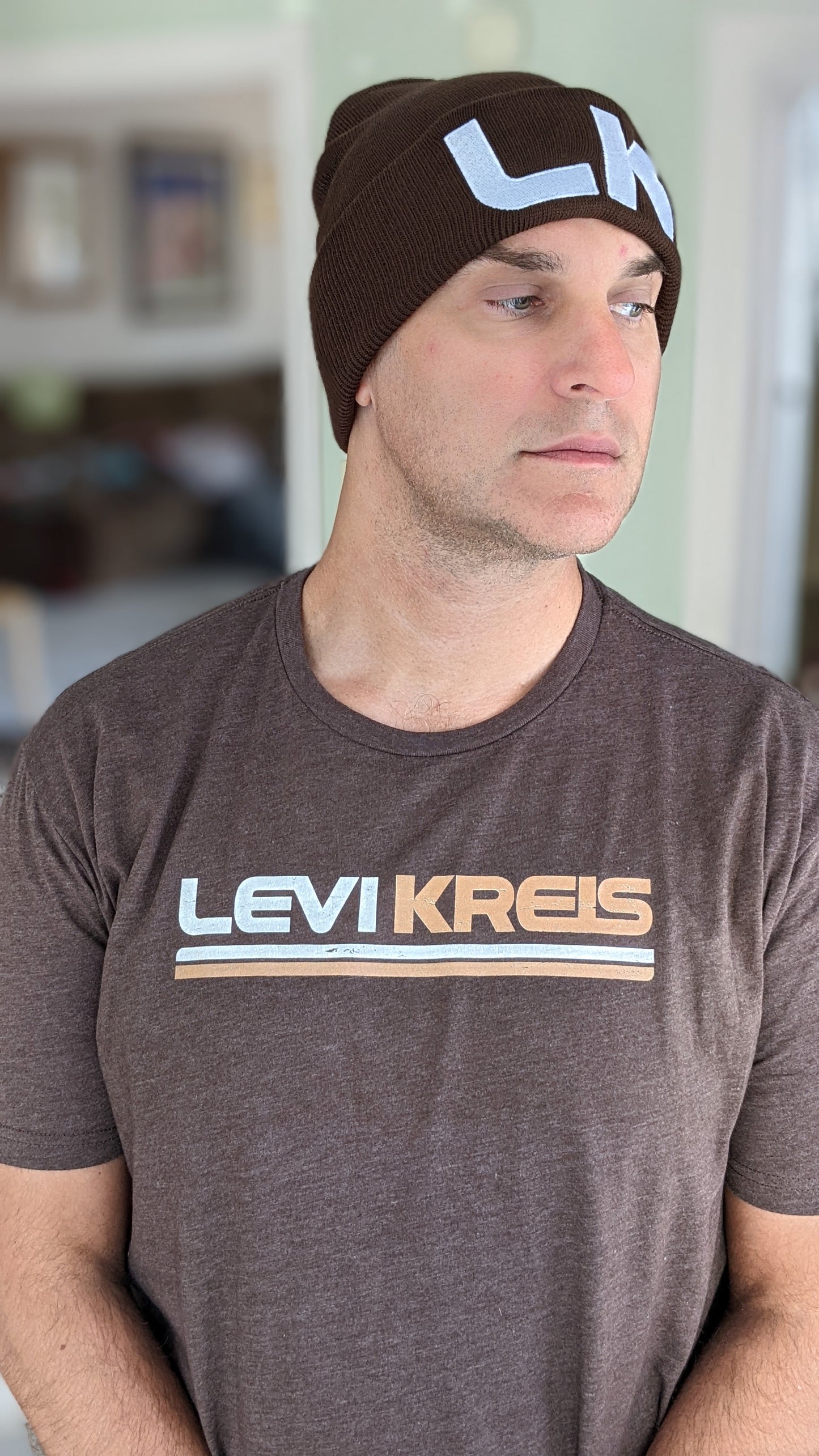 Levi Kreis Logo T-Shirt – Vintage Espresso | Limited Edition Unisex Tee